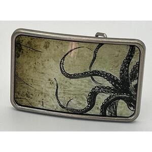 Octopus Tentacles Vintage inspired metal belt buckle Gift Fishing Ocean Sea